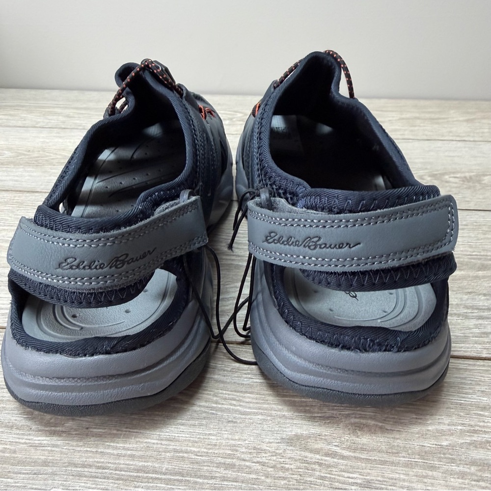 Eddie Bauer Gray Lake Trail Bungee Lace Lightweight Water Sandals Mens Size 12 - Picture 5 of 10